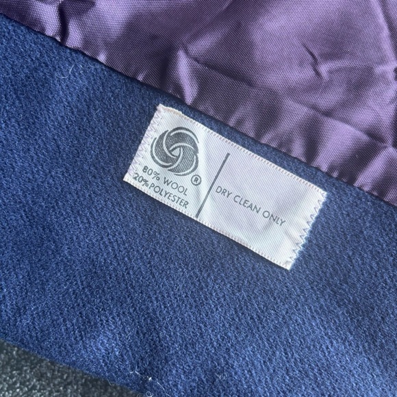 Vintage JH Collectibles Navy Wool Blazer | Size S - Picture 5 of 7